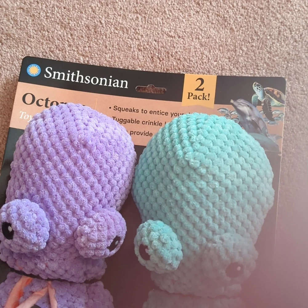 Smithsonian Plush Octopus Set New. Sale